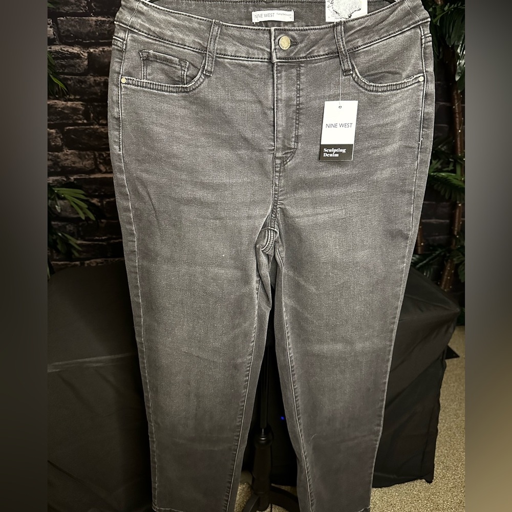 Nine West black jeans New with tags size 12 curvi Slim straight